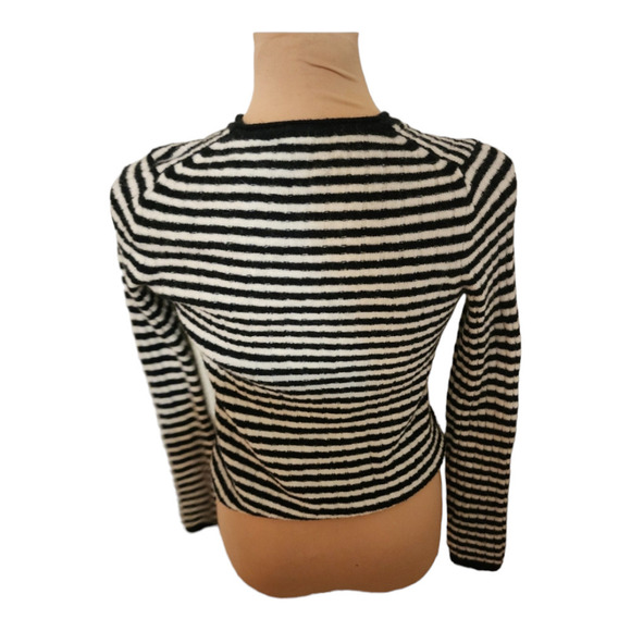 Madewell Colette Sweater in Leamore Stripe size xs wool blend - Picture 3 of 7